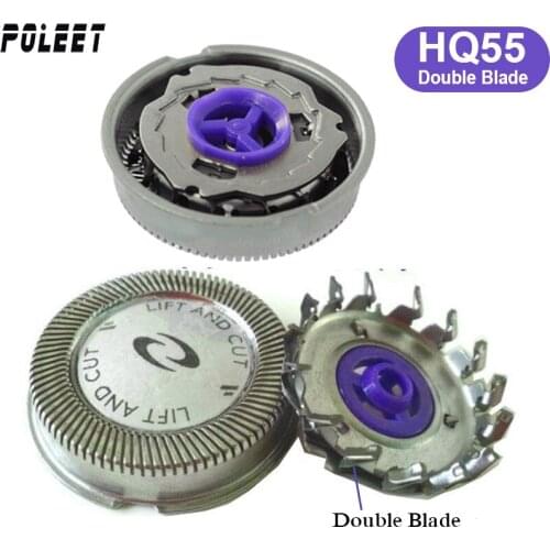 300PCS Shaver Head HQ55 Double Blade Replacement For Philips Razor Blade HQ3 HQ56 HQ4 eflex Plus HQ6843 HQ300 HQ64 HQ916
