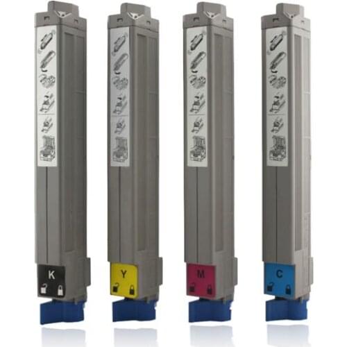 4Pack C9600 C9800 C9650 C9850 9650 9850 9600 9800 Comptible for OKI 42918916 42918915 42918914 42918913 Color Toner Cartridge