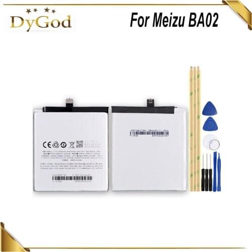 DyGod 3100mAh For Meizu BA02 Smartphone Battery For Meizu BA02 High Quality mobile phone Battery with Tools