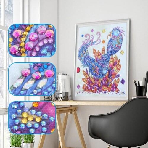 5D DIY Special-shaped Diamond Painting Security Non-toxic Sunshine Resistance Bird Cross Stitch Embroidery Home Decoration