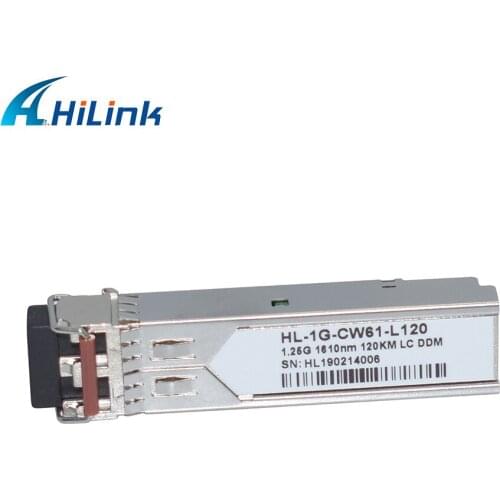 Free shipping! Hilink brand 1.25G CWDM SFP 1610nm 120km fiber optic transceiver