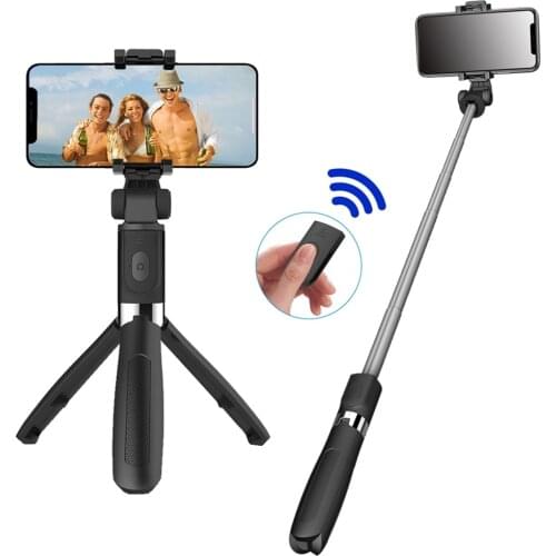 Bluetooth Selfie Stick Tripod For Phone Monopod Wireless Foldable Handheld Shutter Remote Control Extendable Mini for iPhone IOS