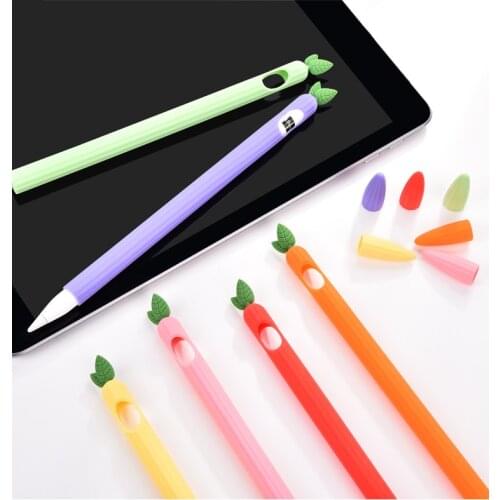 For Apple Pencil Pen 1 2 Case Cover Universal Colorful for iPad Pencil Bag Non-slip Protection Silicone Sleeve Cap Coques Shell
