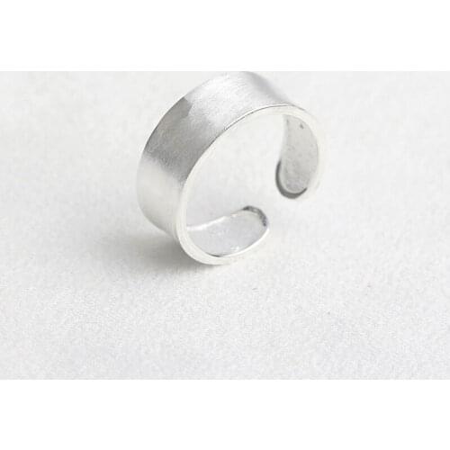 L&P Genuine 925 Sterling Silver Adjustable Cuff Ring Jewelry Ring For Women Young Girl Scrub Punk and Trendy Fine Jewelry