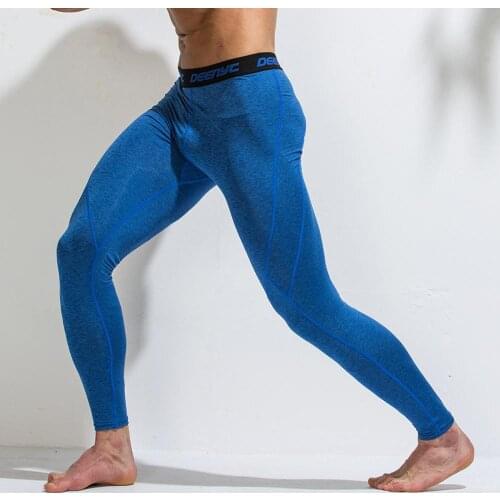 Compression Gym Pants Men Muscle Training Tights Running Joggers Fitness Trousers Leggings Sport Jogging Pants