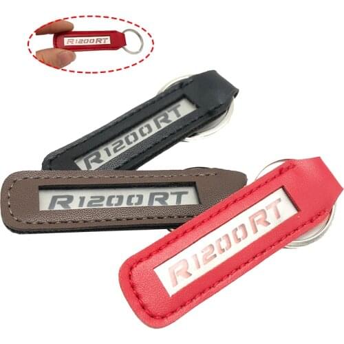 For BMW R1200RT R 1200RT R 1200 RT Leather Keychain Fashion Metal Keychain Leather Motorcycle Key Chain Key Ring Keyring Gift