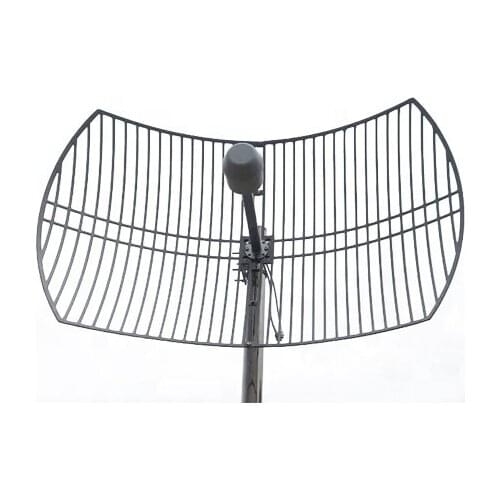 Best sell 4G 1700-2700MHz 2*24dbi high gain MIMO parabolic grid antennas