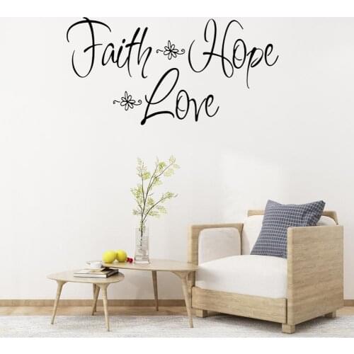 HOT SALES!!! New Arrival Family Hope Love Letter Wall Sticker Living Room Wallpaper Decal Home Art Decor Wholesale Dropshipping