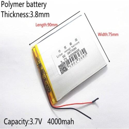 3.7V 4000mah (polymer lithium ion battery) Li-ion battery for tablet pc 7 inch 8 inch 9.7 inch 10.1 inch [387590]
