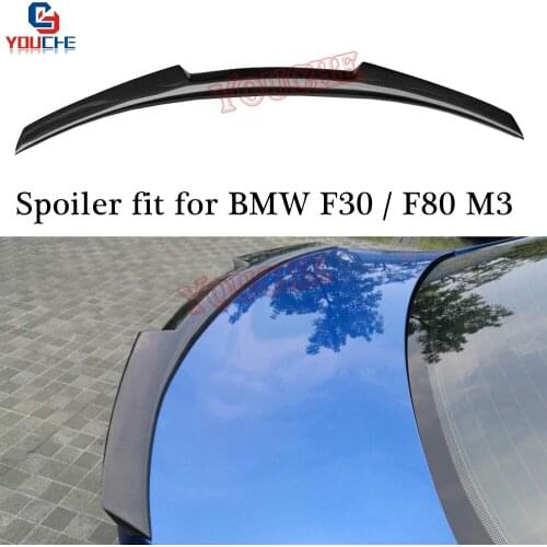 M3 Carbon Fiber Car Rear Spoiler for BMW F30 3 Series Sedan Saloon M3 F80 MP / CS / M4 / PSM Style Rear Trunk Wing 2012 - 2018