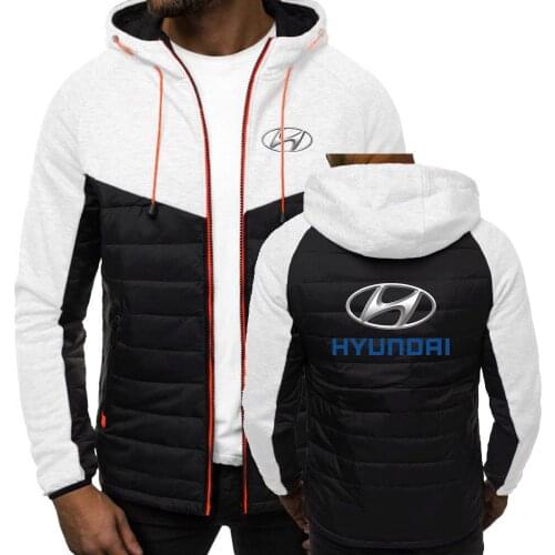 Hyundai Motor 2021 Mens Printing Zipper Hoodies Classic Fashion Print Coat Male Casual 7 Color Jackets Sport Hip hop Coats