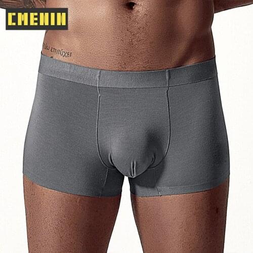 CMENIN Sexy Men Underwear Boxer Silk Modal Soft Men Boxershorts Cueca Male Panties Lingeries Men Underpants M0051