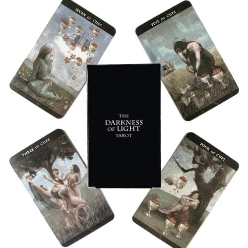 The Darkness Of Light Tarot Deck Leisure Party Table Game High Quality Fortune-telling Prophecy Oracle Cards With Guide Book