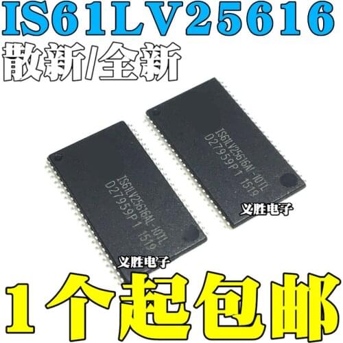 New and original IS61LV25616AL-10TL IS61LV25616-10TLI TSOP44 Static random access memory SRAM chips original 4 m memory chips