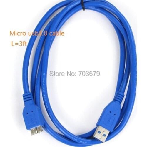 New 3ft usb3.0 cable,USB3.0 type-A to Micro usb3.0 B cable,100pcs/lot