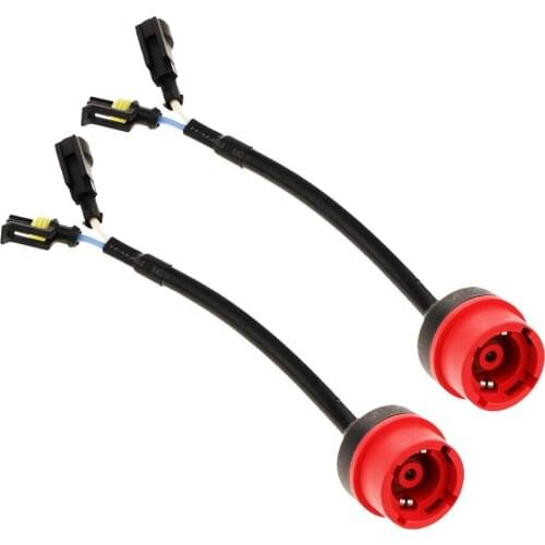 Pair D2 D4C D4R HID Bulb Socket Harness Wiring Plug Connector Universal