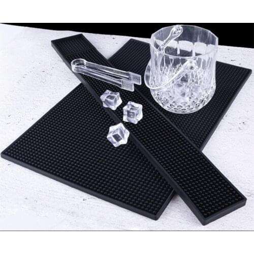 Anti-slip Bar Rubber Mat PVC Pad Coaster Kitchen Placemat Barber Insulation Cup Mug Set Beer Whiskey Waterproof Bar Accessories