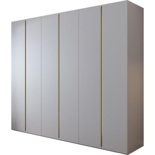 Wardrobe bedroom household combination cabinet minimalist wardrobe with top cabinet wooden wardrobe