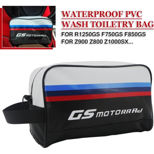 Wash Toiletry Bag For BMW R1250GS F750GS F850GS For KAWASAKI Z900 Z800 Z1000SX Pouch Packing Organizers PVC Travel Cosmetic Case