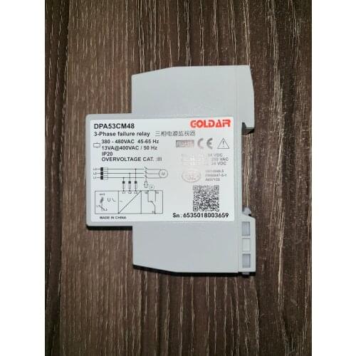 DPA53CM48 three-phase power supply monitor / three-phase relay | phase-reversed phase undervoltage protection 380-480VAC 45-65HZ