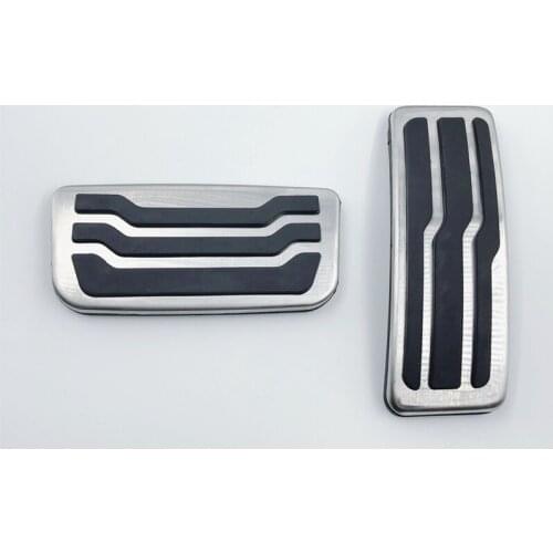 Foot Brake Gas Pedal Cover Fit For Ford Everest 2015-2019 Accelerator Fuel Pad AT Automatic Transmission