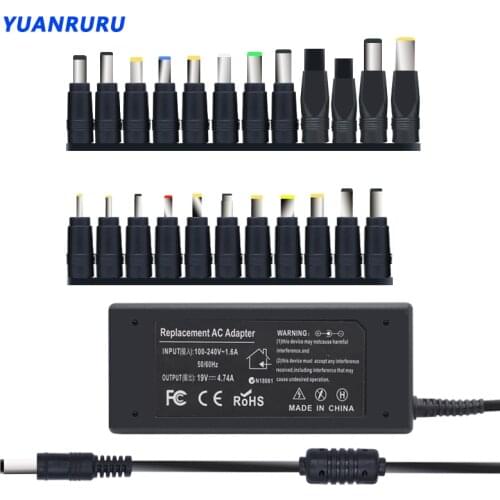19V 4.74A 90W Universal Laptop Adapter Charger Set 23 Detachable Plugs Multiple Models For Notebooks Dell HP Toshiba Acer ASUS