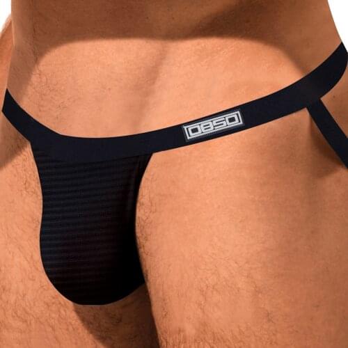 0850 Brand Gay Underwear Man Jockstrap Sexy Thong Men 3 Colors Bikini G-string Cotton Cloth Sissy Lingerie For Men Tanga BS3119