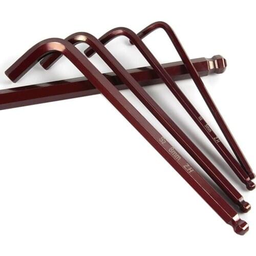 9 Pcs Set Hexagonal Wrench Hex Key Set Inner Hexagonal Screwdriver Hexagonal Wrench Metric Size Alloy HIgh Hardness Repair Tool