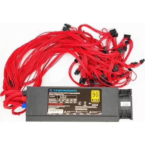 2800W 12V PC Power Supply Asic bitcoin Full Modular power 2800W PLUS ETH power supply ATX Mining Machine supports 12 GPU cards