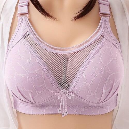 Plus SizeWire Free Bras Women Lace Sexy Bra Woman Push Up Adjustable Brassiere Femme Seamless Underwear Lady Comfortable Bras