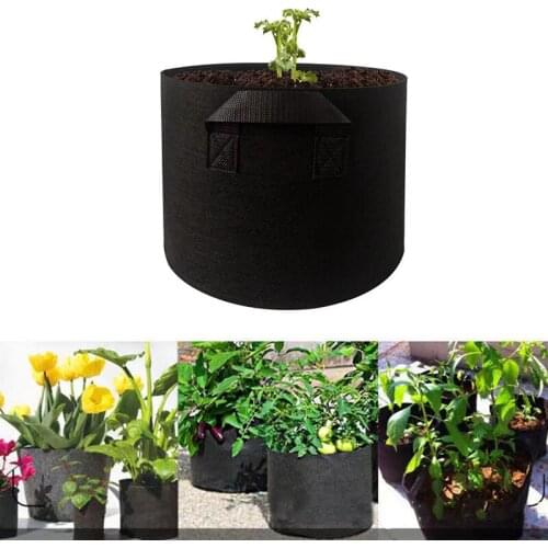 HEMAN High Quality Heavy Duty Thickened Nonwoven Fabric Pot Grow Bag Nursery Stock Planting Green Bag Root Control Bag