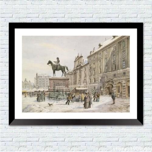Cotton no frame classical figures statue snow scenery canvas printings oil painting printed on cotton art decoration picture