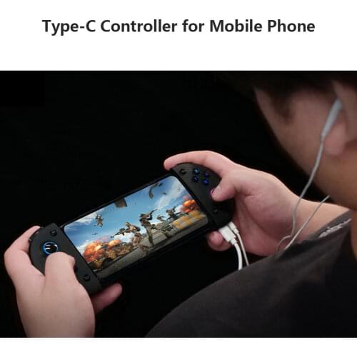 Gaming Controller Telescopic Type C Non-Bluetooth Phone Gamepad Joystick Charging+Telescope Phone Holder Portable Game Handle