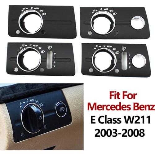 Car Dashboard Headlight Switch Cover Panel Trim For Mercedes Benz W211 E Class 320 350 550 2003-2008