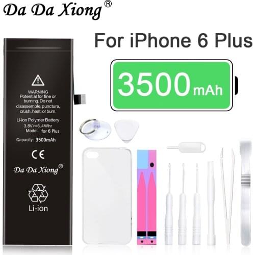 Original Da Da Xiong Battery For Apple iPhone 6 Plus 3500mAh Max Capacity Phone Replacement Lithium Polymer Batteries Free Tools