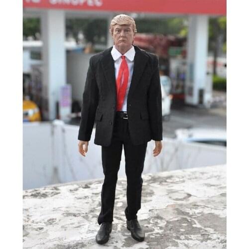 1/6th Trump Male Soldier Clothes Suit Set W/Head Body Figure Display Doll For Collection