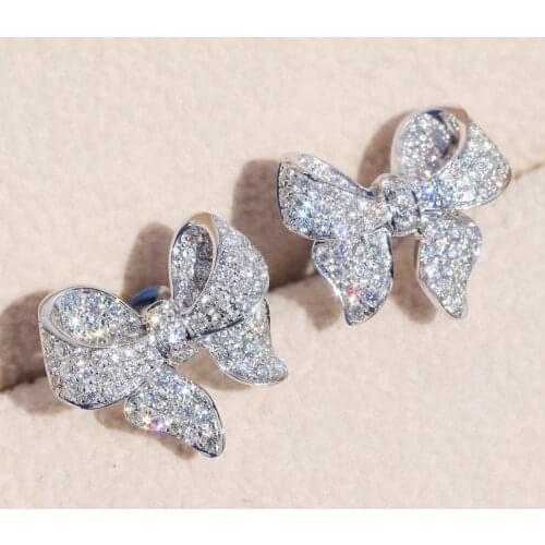 2021 New Trendy Butterfly Earrings 925 Sterling Silver For Girl Gift Love Valentines Day Gift Jewelry Bulk Sell E5765