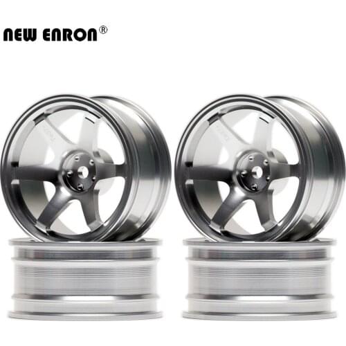 NEW ENRON Aluminum Alloy 52MM 6 Spoke Wheel Rims 4Pcs For Traxxas HSP Tamiya HPI Kyosho RedCat SAKURA RC Car 1/10 On-Road Drift
