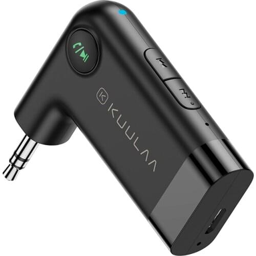 KUULAA Bluetooth Receiver 5.0 AptX LL 3.5mm AUX Jack Audio Wireless Adapter for Car PC Headphones Mic 3.5 Bluetooth 5.0 Receptor