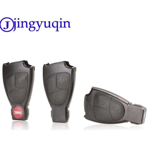 Jingyuqin 2/3/4 Buttons Remote Key Fob Case Cover Shell For Mercedes For Benz B C E ML S CLK CL 3B 3BT Smart Key