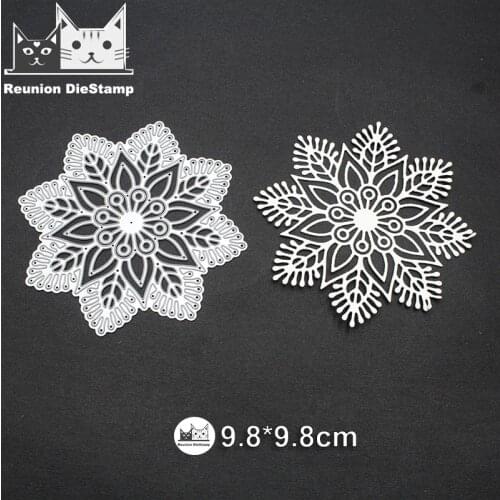 Reunion Flower Hollow Circle Lace Metal Cutting Dies for DIY Scrapbooking Album Embossing Paper Cards Decorative Crafts 2020 New