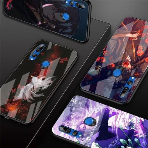 Mo Dao Zu Shi DIY Luxury Tempered Glass Phone Case For Huawei Honor 30 20 10 Lite Pro 8X 9 10i Cover shell