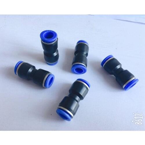 5pcs Pneumatic pipe connector plastic straight connectors Pneumatic fitting PU-4 PU-5 PU-6 PU-8 PU-10 PU-12 PU-14 PU-16