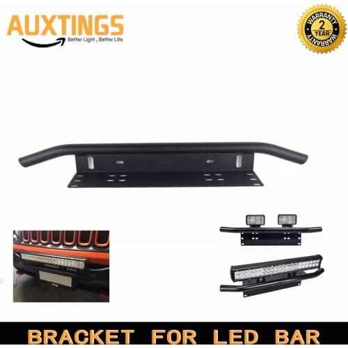 Universal Mounting Brackets Bull Bar Bumper Front License Plate Mount Holder Bracket For Off Road Work Light Led Bar Driving