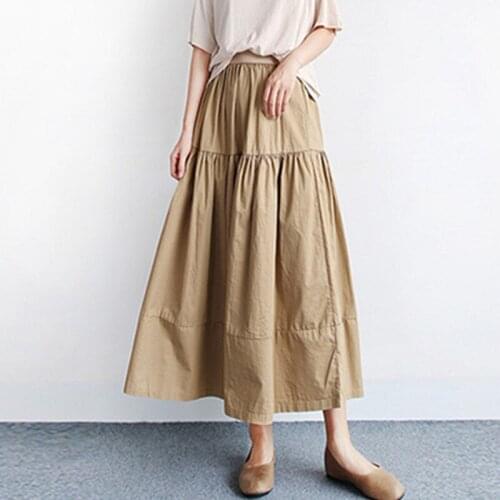 Cotton Linen Autunm brand maxi skirts,fashion casual Korea streetwear skirts,muslim Spring long skirts plus size 5xl 6xl 7xl