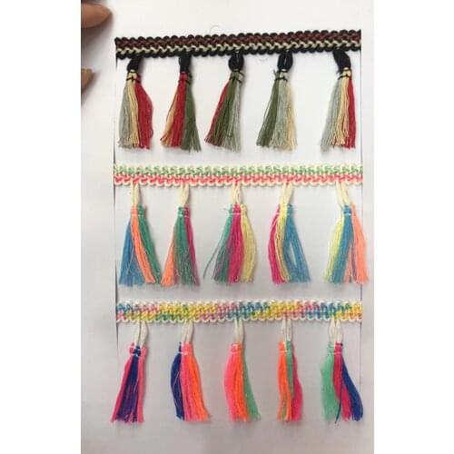Colorful fringe tassel, key tassel, XERY190920B