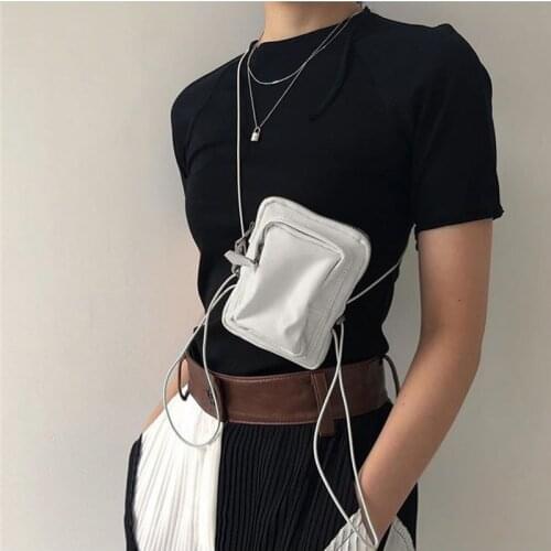 SWDF Women Small Shoulder Bag Mini Messenger Bags Phone Pouch Crossbody Bag thin Shoulder Belt Mini Zipper Pouch for women 2019