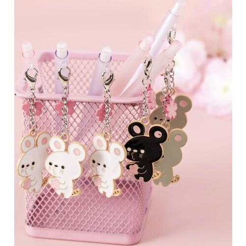 0.5mm Creative Cute Sakura Girlish Mouse Pendant Mechanical Pencils for School Stationery Pencil Kawaii Office Supplies