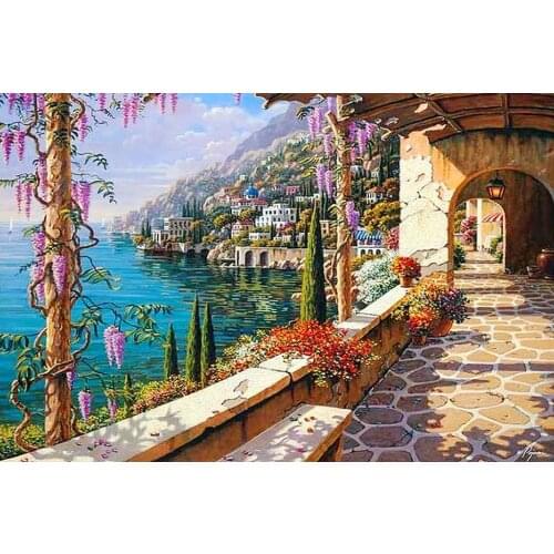 14/16/18/27/28 Top Quality Beautiful Counted Cross Stitch Kit Abstraction Beauty and A8282 Seaside Landscape Corridor