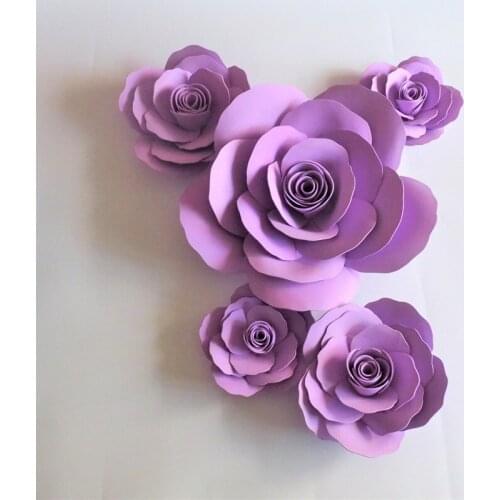 2018 5PCS Giant Foam Paper Flowers Backdrop For Wedding & Event Outdoor Decor Baby Nursery Windows Display Artificial Waterproof
